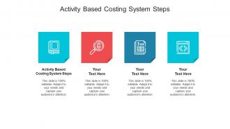 Activity based costing system steps ppt infographic template visual aids cpb