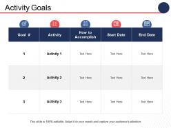 Activity goals competition ppt summary example introduction