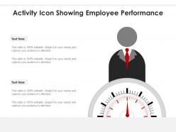 Activity icon showing employee performance