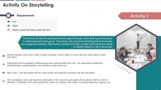 Activity On Storytelling For Communication Training Ppt