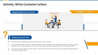 Activity On Write Customer Letters Edu Ppt