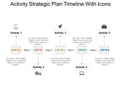 Activity Strategic Plan Timeline With Icons