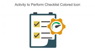 Activity To Perform Checklist Colored Icon In Powerpoint Pptx Png And Editable Eps Format