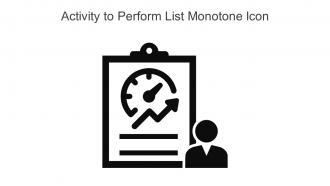 Activity To Perform List Monotone Icon In Powerpoint Pptx Png And Editable Eps Format