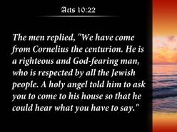 Acts 10 22 he could hear what powerpoint church sermon