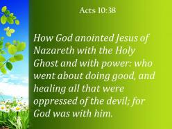 Acts 10 38 the power of the devil powerpoint church sermon