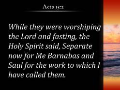 Acts 13 2 set apart for me barnabas powerpoint church sermon