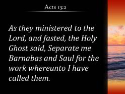Acts 13 2 set apart for me barnabas powerpoint church sermon