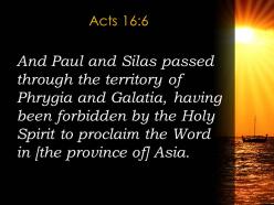 Acts 16 6 the word in the province powerpoint church sermon