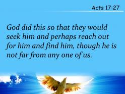 Acts 17 27 he is not far powerpoint church sermon