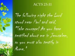 Acts 23 11 you must also testify powerpoint church sermon