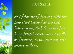 Acts 23 11 you must also testify powerpoint church sermon