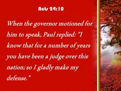 Acts 24 10 you have been a judge powerpoint church sermon