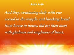 Acts 2 46 they continued to meet together powerpoint church sermon