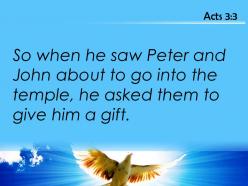 Acts 3 3 he asked them for money powerpoint church sermon