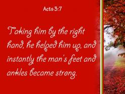 Acts 3 7 feet and ankles became strong powerpoint church sermon