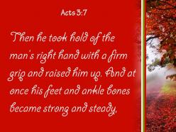 Acts 3 7 feet and ankles became strong powerpoint church sermon