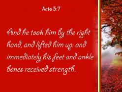Acts 3 7 feet and ankles became strong powerpoint church sermon