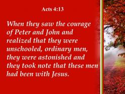 Acts 4 13 that these men had been powerpoint church sermon