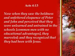 Acts 4 13 that these men had been powerpoint church sermon
