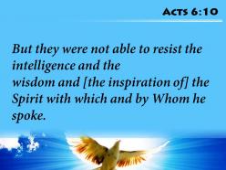 Acts 6 10 the spirit gave him powerpoint church sermon
