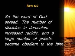 Acts 6 7 the word of god spread powerpoint church sermon