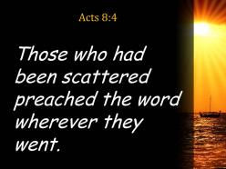 Acts 8 4 the word wherever they went powerpoint church sermon