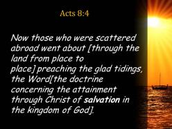 Acts 8 4 the word wherever they went powerpoint church sermon