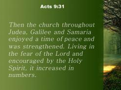 Acts 9 31 the lord and encouraged powerpoint church sermon