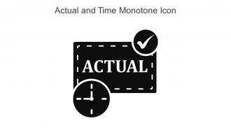 Actual And Time Monotone Icon In Powerpoint Pptx Png And Editable Eps Format