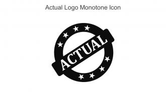 Actual Logo Monotone Icon In Powerpoint Pptx Png And Editable Eps Format