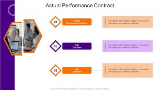 Actual Performance Contract In Powerpoint And Google Slides Cpb
