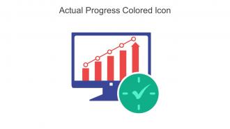 Actual Progress Colored Icon In Powerpoint Pptx Png And Editable Eps Format