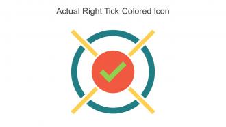 Actual Right Tick Colored Icon In Powerpoint Pptx Png And Editable Eps Format