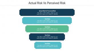 Actual risk vs perceived risk ppt powerpoint presentation summary graphics cpb