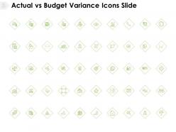 Actual vs budget variance icons slide compare calendar e126 ppt powerpoint presentation ideas maker