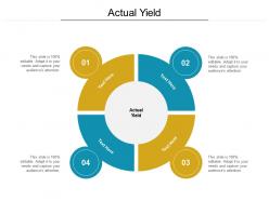 Actual yield ppt powerpoint presentation outline deck cpb