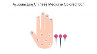 Acupuncture Chinese Medicine Colored Icon In Powerpoint Pptx Png And Editable Eps Format