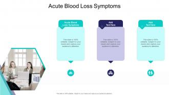 Acute Blood Loss Symptoms In Powerpoint And Google Slides Cpb