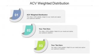 Acv weighted distribution ppt powerpoint presentation summary background designs cpb