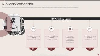 AD Agency Company Profile Powerpoint Presentation Slides