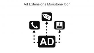 Ad Extensions Monotone Icon In Powerpoint Pptx Png And Editable Eps Format