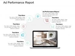 Ad performance report ppt powerpoint presentation file background cpb