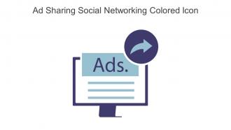 Ad Sharing Social Networking Colored Icon In Powerpoint Pptx Png And Editable Eps Format