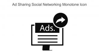 Ad Sharing Social Networking Monotone Icon In Powerpoint Pptx Png And Editable Eps Format