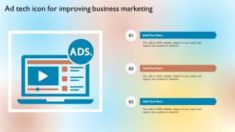 Ad Tech Icon For Improving Business Marketing