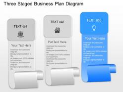 Ad three staged business plan diagram powerpoint template slide