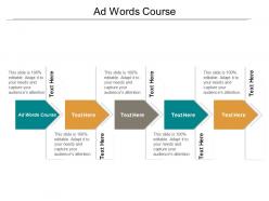 Ad words course ppt powerpoint presentation pictures display cpb