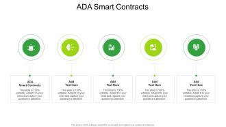 ADA Smart Contracts In Powerpoint And Google Slides Cpb
