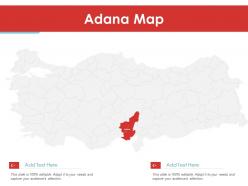 Adana map powerpoint presentation ppt template